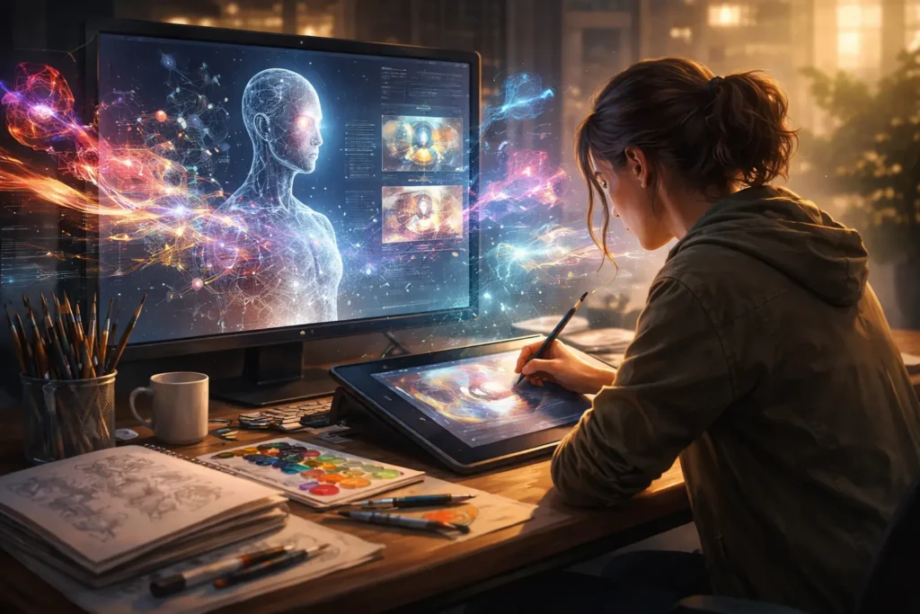 Artificial Intelligence for Artists: A Practical, Real-World Guide to Creating Better Art Without Losing Your Soul