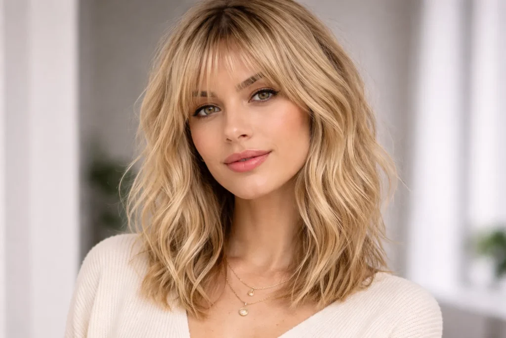 Shag Haircut with Bangs