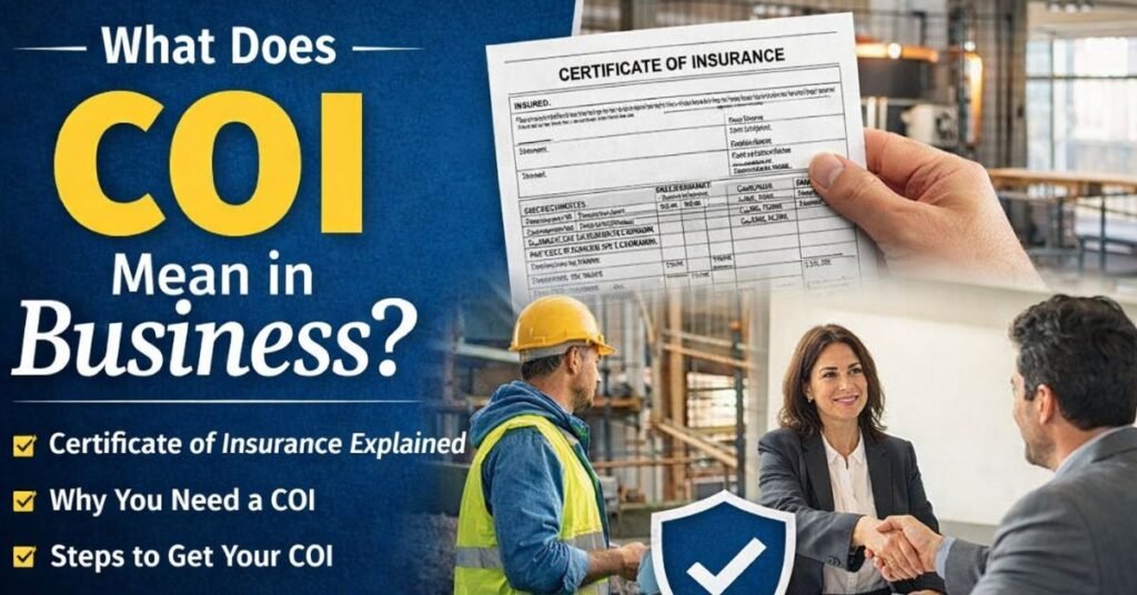 What Does COI Mean in Business? A Complete Guide for Entrepreneurs, Contractors, and Growing Companies