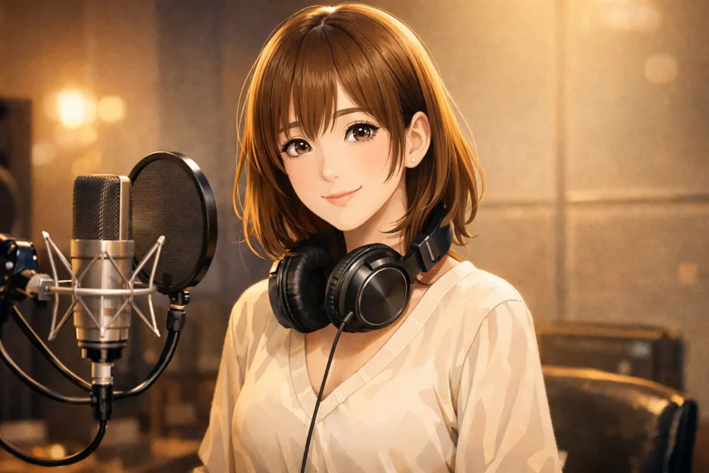 Ai Kayano Japanese voice actress in a recording studio – definitive guide to her anime voice acting career