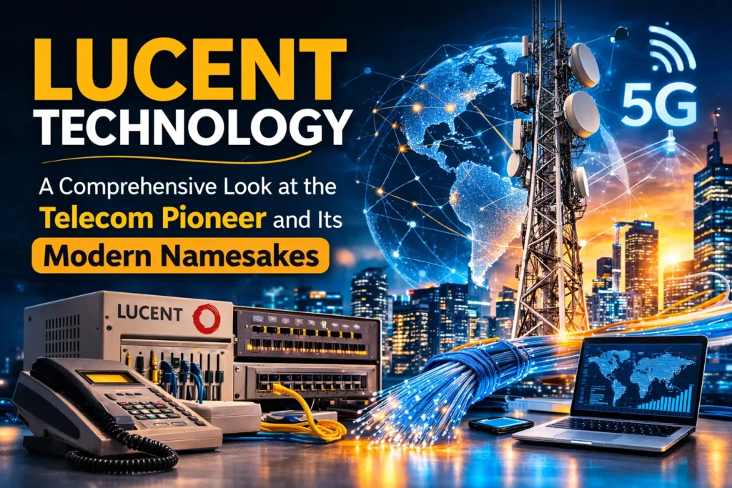 Lucent Technology telecom equipment evolving into modern fiber optic and 5G network infrastructure