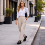 Master the Model-Off-Duty Look: The Lila Moss Trouser Loafer Outfit