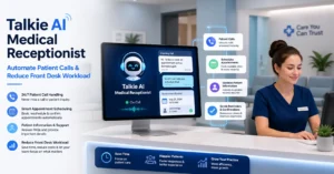 Talkie AI Medical Receptionist: Automate Patient Calls & Reduce Front Desk Workload